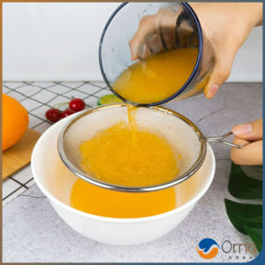 Orna ตะแกรงกรองน้ำผลไม้ อาหาร ที่กรองในครัว Electroplating filter สปอตสินค้า
