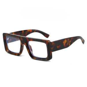 JN IMPRESSION Thick-edged square glasses frame anti-blue light new ins flat glasses fashion glasses frame cross-border retro