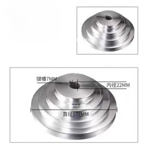 mv1 1PC Milling Machine Accessories A49 Motor Pulley Gong Bed Aluminum Tower Wheel Type A High Quality 8K6Q2