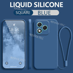 Casing For Honor 400 Lite Matte Soft Case With Lanyard For Honor400 Lite Honor400Lite Silicone Wristband Phone Cover With Strap Hanging Rope