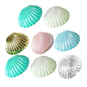 10pcs Elegant Shell Candy Holders for Weddings and Event Vacuum Plated Cookie Snacks Organizers Elegant Trinkets Holder