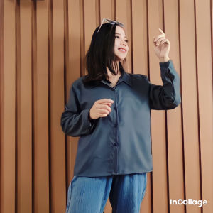 KEMEJA LENGAN PANJANG KATUN SOFT / OVERSIZE TERBARU / ATASAN HARIAN TERLARIS / TERMURAH