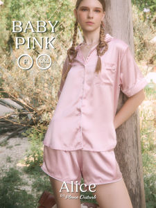 Please Disturb รุ่น Alice (Limited) ชุดนอน Whisper Silk แขนสั้นขาสั้น นุ่ม เย็น สบาย ไม่บาดผิว