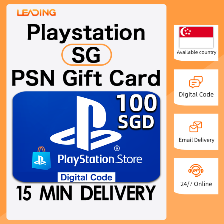 PSN 100 SGD ⚡Playstation Network Gift Card Singapore (Fast Email