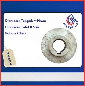 MAXPUMP Puli / Pully / Pulley Dinamo Kompresor Angin A1 5” 7” 8” -14mm 16mm 19mm 24mm 28mm Pully Mesin dinamo - 14mm