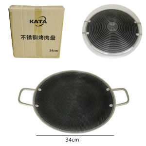 Outdoor Cooking Cast Iron Pan BBQ Grill Frying Pan