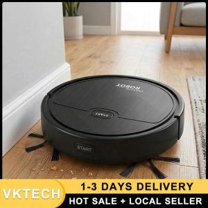3-in-1 Smart Robot Vacuum Cleaner Ultra-Thin Robot Vacuum and Mop Combo Smart Navigation Low Noise Ideal for Pet Hair Hard Floor Carpet