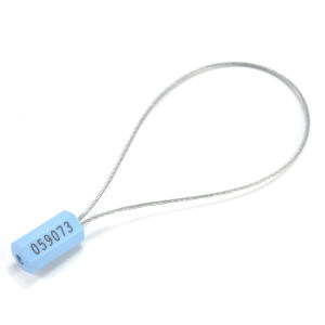 50 Custom Numbered Security Cable Seals Self-locking Padlocks Pull Tight Anti-Tamper Safety Steel Wire Tamper-proof Metal Cable Tie with Numbered Labels Seal Security Tag Lock Suitable For Containers Transportation and Trucks 300mm/11.81"1.8mm