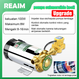 Pompa Pendorong Daya Dorong 8/16m Tekanan Air Booster Pump Mesin Heater Booster 100W