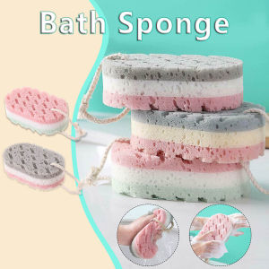 Soft Body Brush Wash Body Quick Foaming Massage Brush Sponge Bath Ball Shower Rub Sponge Scrubber Bathing Accessories