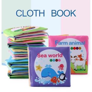 【Melody】Infant Baby Soft Cloth Book Rustle Sound Kids Early Education Books #BK0127#