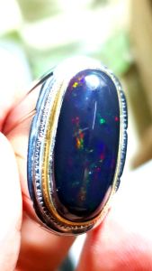 Black Opal Solid Ajibb Jumbo: Aksesoris Interior Desain Unik & Elegan