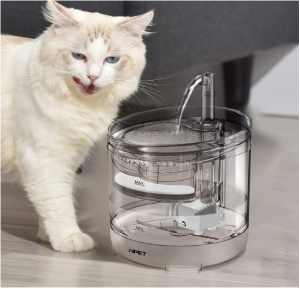SG SELLER Automatic Cat Water Fountain Watener 1.8L Automatic Pet Drinking Fountain with USB Super Quiet Automatic Pet Drinking Fountain with Faucet Kit