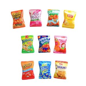 YOUSHI TOP Miniature Early Education Kitchen Food Toys Role-Playing Pretend Play Kitchen Model 1/6 Miniature Dollhouse Snack Bag Mini Pretend Food Dollhouse Accessories Pretend Kitchen Toys