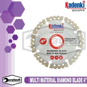 Kodenki Diamond Blade Multi Material 4" Kering Basah Diamond Blade Multi Material 4 Inch Mata Gerinda Multi Fungsi Turbo Cut Bisa Potong Metal Plastik Kayu Keramik Granit Alumunium Multifungsi Mata Angle Grinder 4inch Wet Dry One For All KDK-BMM204