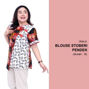 Blouse Big Size Wanita Atasan Batik Lengkap L-XL-2L-3L-4L-5L-6L-7L Model Blus Jumbo Seragam Batik / Blus Pendek Big Size Formal / Atasan Kerja Wanita Jumbo Kantor / Blouse Jumbo Kerja Formal