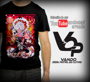 KAOS T-SHIRT ANIME ONE PIECE SHANKS | HITAM | ONE PIECE SERIES