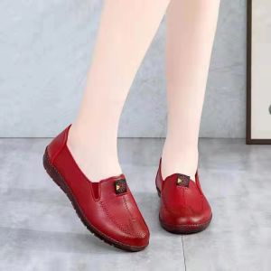 G.S Women Leather Fashion Flat doll shoe Korean Shoes loafer women shoes