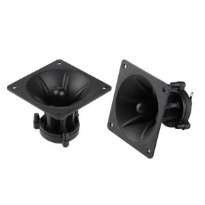EASYEAH 2Pcs 75-150W Power Piezoelectric Treble Tweeter 85mm Diameter 4-8 ohm Impedance Ceramic Buzzer Loudspeaker Durable 91dB Sensitivity Square Audio Speaker Unit Home Audio Upgrade