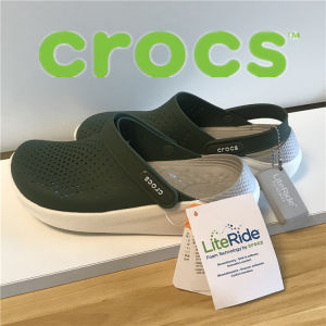 Original 100% Crocss Literide Clog Casual Sandals Men and Women Sports Sandals Beach shoes flat slippers crocss