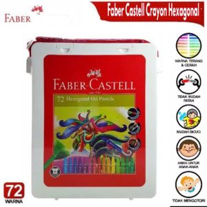 Beauty Crayon Faber Castell Hexagonal Oil Pastel 72 Warna  Alat Menggambar FABER CASTELL  Pensil Warna 72 Warna Crayon Menggambar Alat Mewarnai