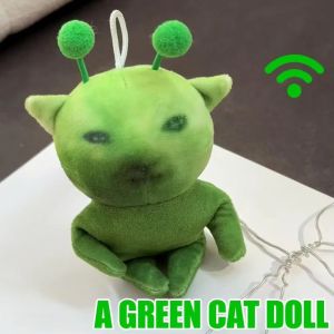YRUQYS Abstract Design Alien Cat Plush Toy Stuffed Animal Pendant Rag Doll Cat Keychain Creative Poseable Ugly Cute Plushie For Gifts