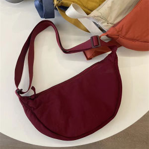 Youjia fitting rooms same style womens crossbody bag Xiaohongshu nylon dumpling bag student shoulder bag fabric bag supply