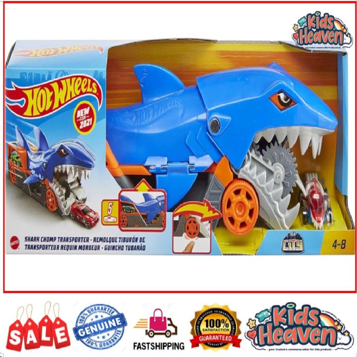 Hot%20Wheels%20City%20Shark%20Chomp%20Transporter%20(100.0%25%20Original)%20-%20Image%202