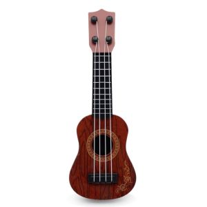 MMLUCK 1 cái Đàn guitar trẻ em Cổ điển Đồ chơi trẻ em Nhạc cụ Quà Tặng trẻ em Đồ chơi giải trí 4 dây Nhạc cụ có dây Đàn Ukulele cổ điển Đồ chơi nhạc cụ Đồ chơi guitar nhỏ Đồ chơi giáo dục