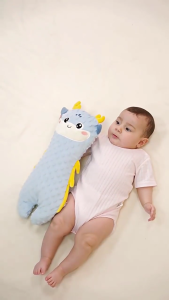 Plush Baby Pillow with Pink Dragon Designs Soft Baby Sleep Cushions Upgrades for Newborns Up To 12 Months Easy To Wash