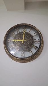 Retro Unique Wall Clock Fashion 38.5cm Wall Clock Simple Living Room Decoration ClockFast shipping