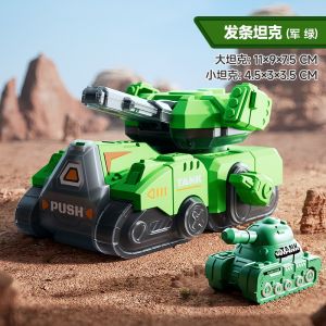 Mainan Mobil Tank Perang Dengan Tambahan Tank Kecil Yang Tersembunyi
