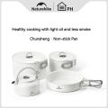 Naturehike Ceramic Non-Stick Cookware Kit Storage Outdoor Camping equipment Kettle Frying Pan Pot Portable Picnic Tablewar Set. 