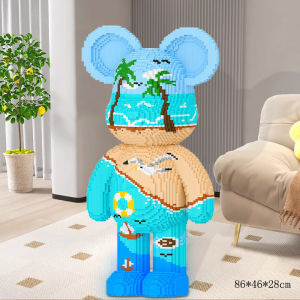50-100cm Bearbrick Building Blocks DIY Kids Couple Cartoon Puzzle Connection Blocks Toys Gifts