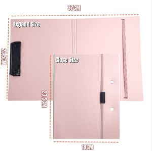 Long Clipboard Foldable File Folder Document Paper Organizers Metal Clip Thickened Material
