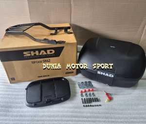 BOX SHAD SH 42 DAN BREKET MOTOR PCX/NMAX/ADV 150/VARIO/BEAT/GENIO/SCOPY/SPACY/MIO/SOUL/MIO M3 GEAR/ GT 115 125/XEON/LEXI/X RIDE/FAZZIO/FREEGO/ BLADE/SUPRA GTR/SONIC/CB 150/CB VERZA / MEGAPRO/TIGER/MX/JUPITER/MX KING/VEGA/VIXION/BYSON/SCORPIO