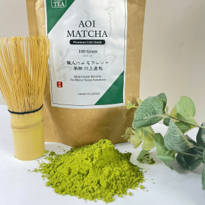 Bột trà xanh Aoi Matcha Premium Cafe Grade từ vùng Shizouka Nhật Bản 100gr
