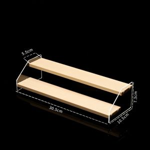 【BHQ&HOME】ชั้นวางโมเดล ชั้นวางตุ๊กตา กล่องฟิกเกอร์ ชั้นวางฟิกเกอร์ ตู้โมเดล ตู้โชว์ตุ๊กตา ฐานไม้มีหลายขนาด ประกอบง่าย