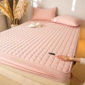 VALUEPULSE 150/180ซม. ผ้าปูที่นอนแบบตาข่าย เป็นมิตรกับผิว ไม่ลื่น ผ้าคลุมเตียง หนาขึ้น ป้องกันน้ำ ผ้าปูที่นอนยืดหยุ่น ใช้ในห้องนอน