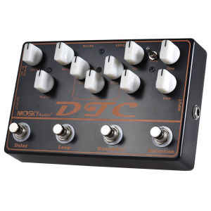 MUSLADY【Ready Stock】MOSKY DTC 4-in-1 Electric Guitar Effects Pedal Distortion + Overdrive + Loop + Delay(power supply NOT included)