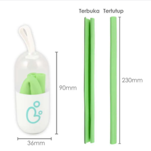 Babyqlo Detachable Silicone Straw - Sedotan
