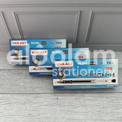 AlQolam SELUSIN ( 12 PCS ) Pulpen Hitech Gel Pen Hi-Tech-H Van-Art VA-559 0.28mm