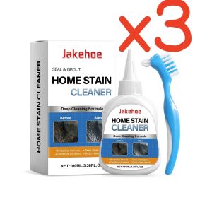 2026 Jakehoe Heavy Duty Gel Stain Remover with Brush for Washing Machine Bathroom Shower Sink Grout Household Deep Stain Cleansing