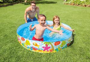 INTEX 56451 Kids Swimming Pool Children Play Pool Round Swimming Pool Cute Cartoon Small Swimming Pool For Kids Boy Girl (152x25cm) Toys for boys