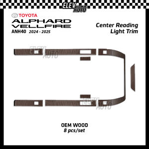 Toyota Alphard Vellfire ANH40 Middle Row Center Reading Light Lining Trim Carbon Black Interior Accessories 2024 2025