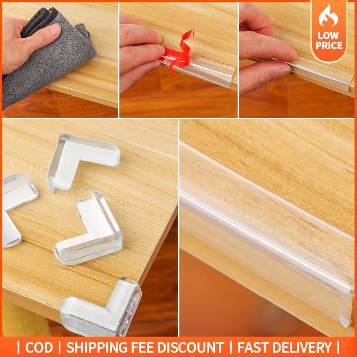 【COD&Ready Stock】Durable Self Adhesive Transparent Table Edge Guard
