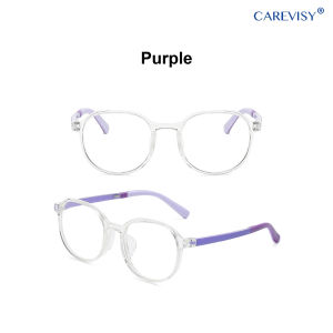 CAREVISY Colorful Anti Blue Light Glasses Kids Computer Glasses Spectacles Anti Radiation Anti Eye Fatigue PC Gaming Eyeglasses