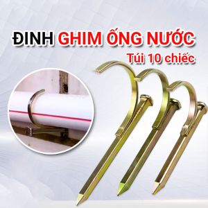 C Gói 10 chiếc đinh ghim móc giữ ống nước bằng thép không gỉ độ cứng cao móc giữ ống nước ống gen điện chắc chắn CINDY YG