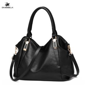 David&Bella แฟชั่นหนังนุ่มกระเป๋าถือกระเป๋าถือขนาดใหญ่ไหล่กระเป๋าสะพาย
