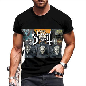 Summer Ghost Band T-Shirts 3D Print Streetwear Men Women Hip Hop Fashion Oversized Short Sleeve T Shirt Male Tees Tops Clothing